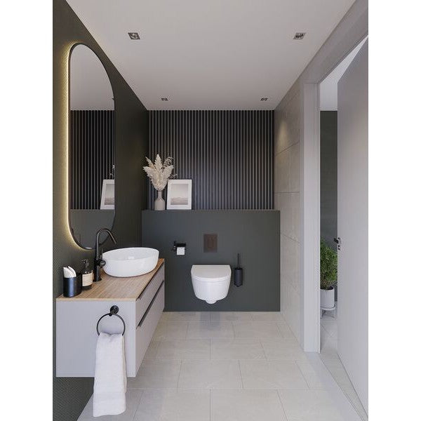 Decowall akoestisch paneel zwart 260x30cm - 2 stuks