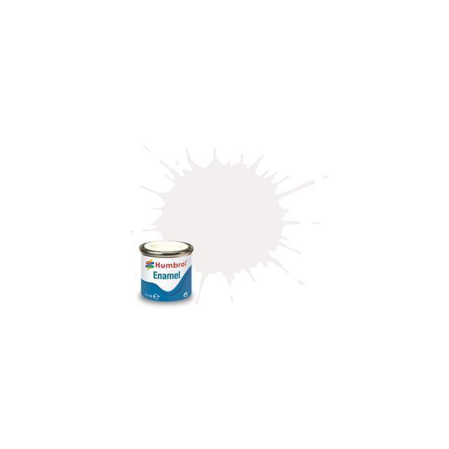 Humbrol nr. 130 wit sat.tinl. 14 ml.