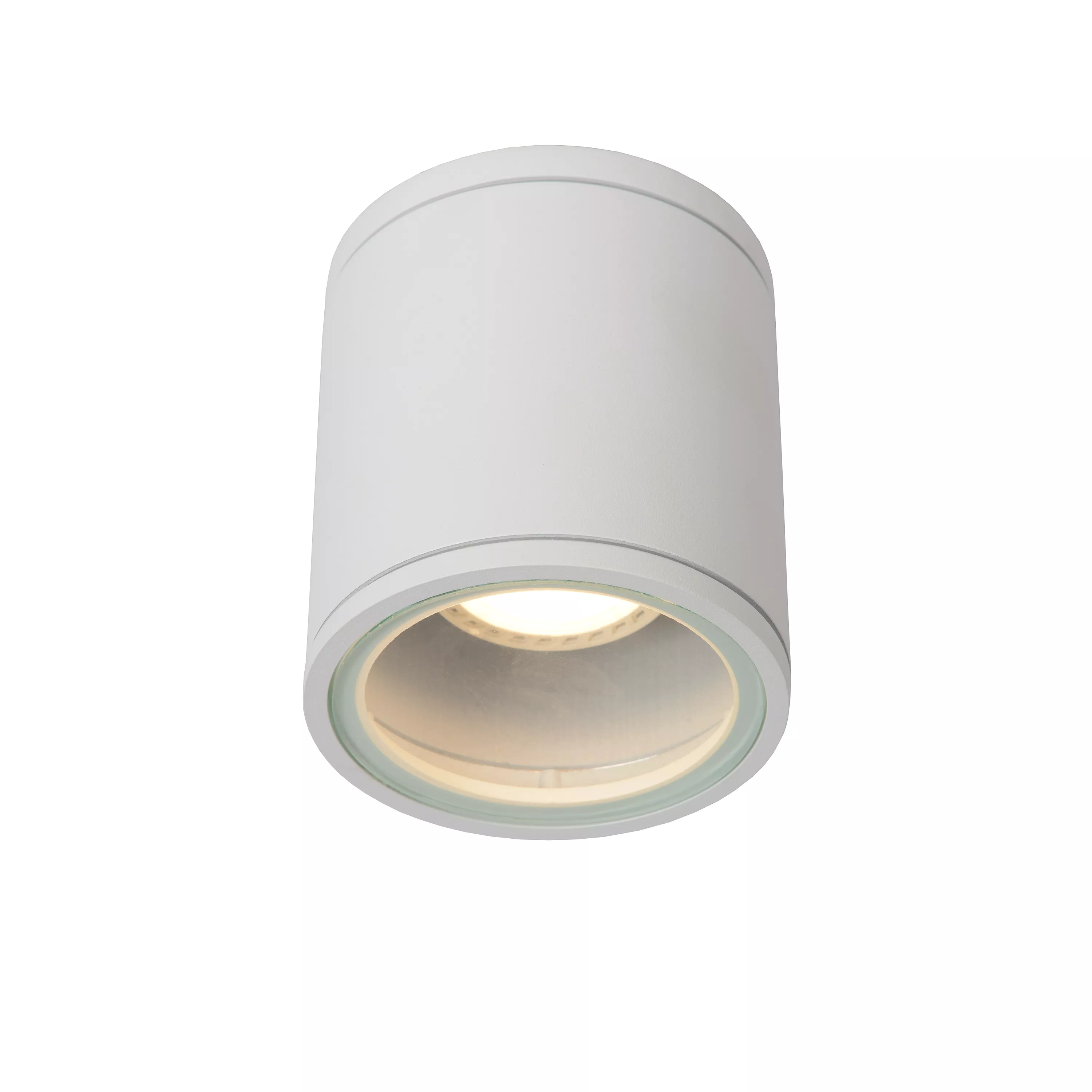 Lucide Aven plafondspot badkamer 9cm 1xGU10 IP65 wit