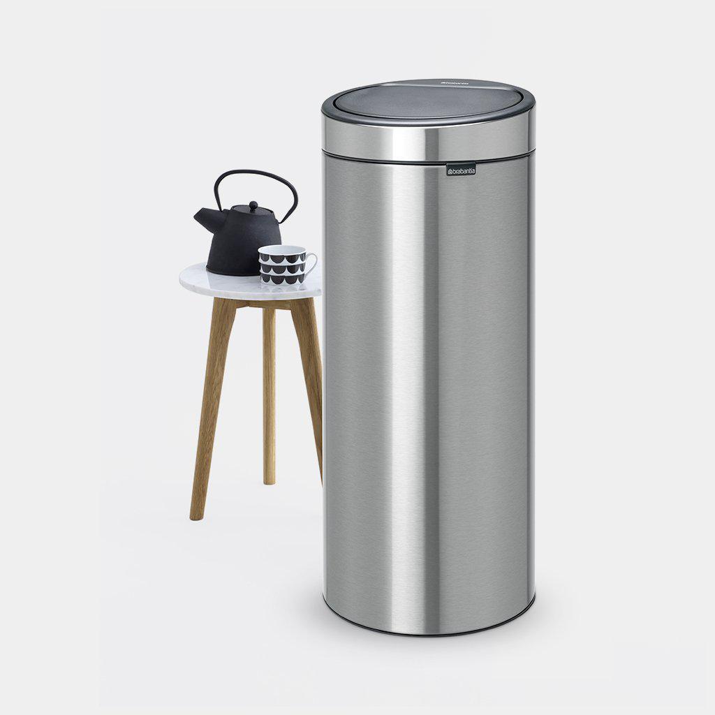Brabantia Touch Bin afvalemmer 30 ltr. Matt Steel Fingerprint Proof