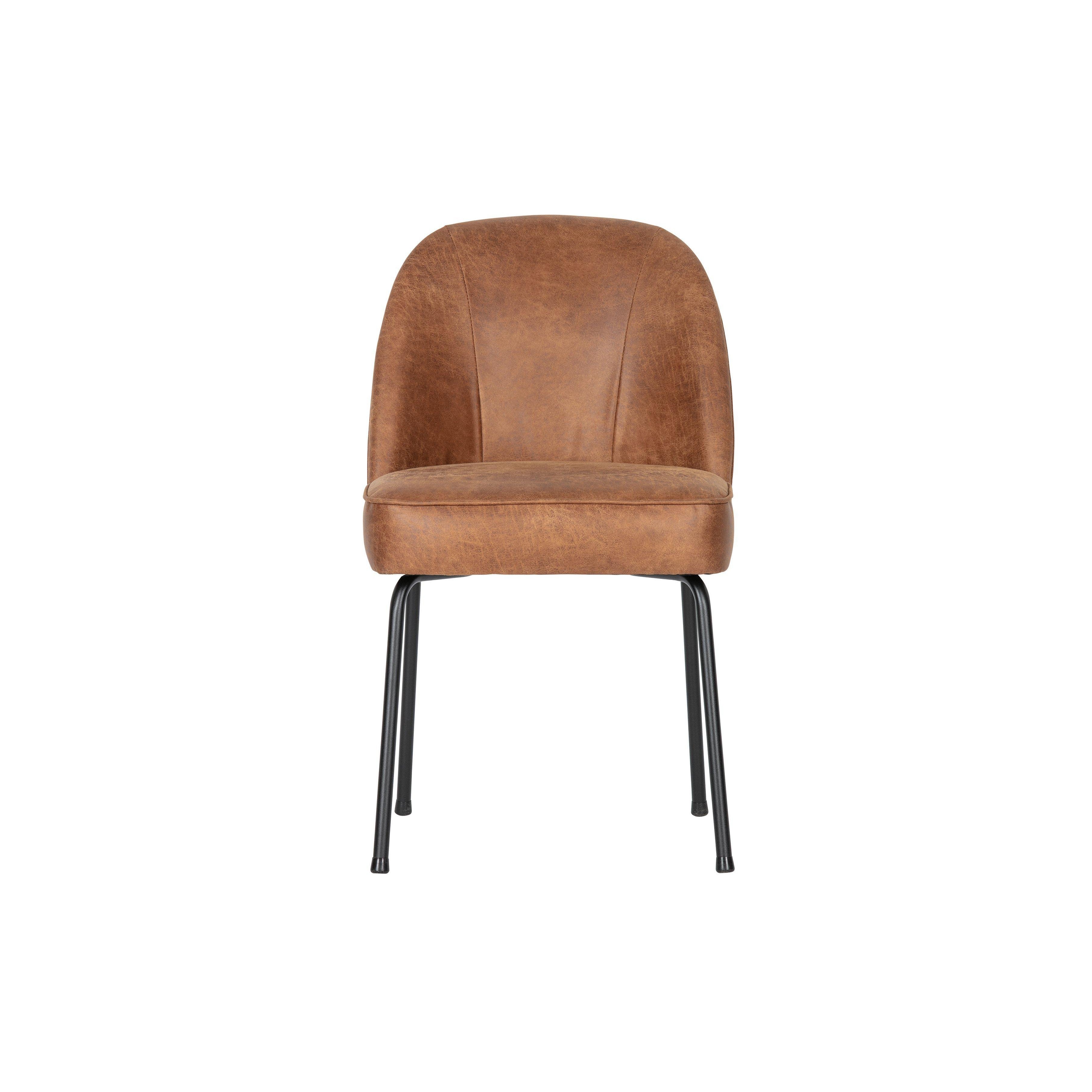 BePureHome Vogue eetkamerstoel leer cognac