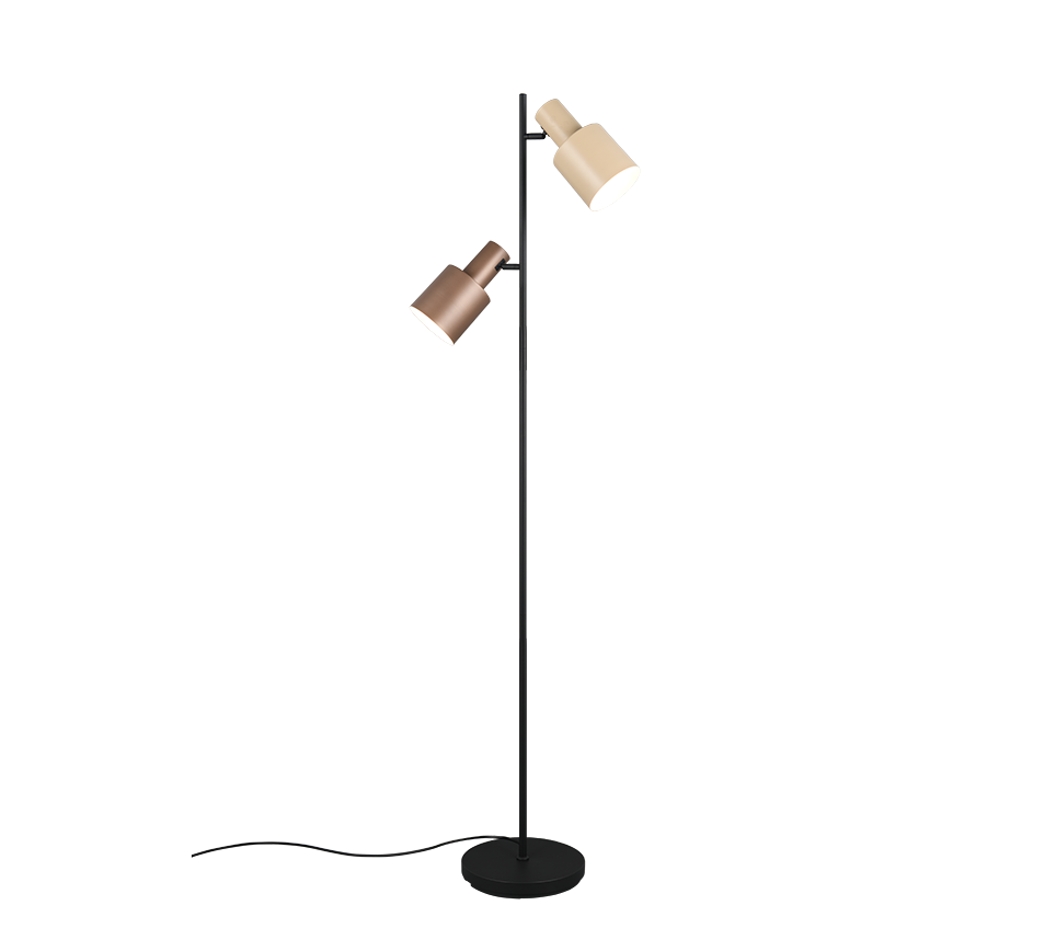 TRIO Vloerlamp Agudo bruin/Beige 