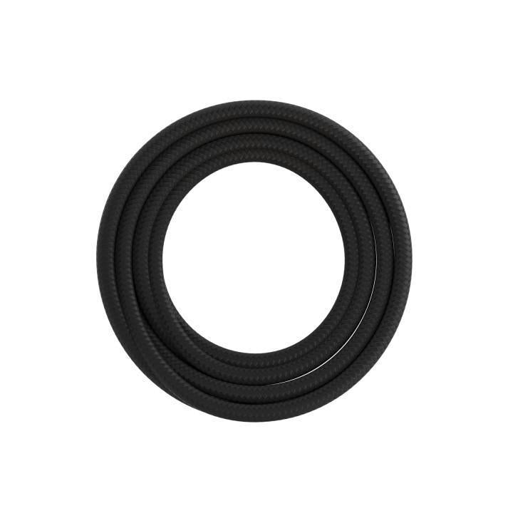 Calex textiel omwikkelde kabel 2x0,75qmm 1,5 mtr. black, max.250V-60W