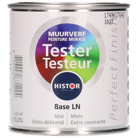 Histor Perfect Finish muurverf mat tester basis LN 250 ml.