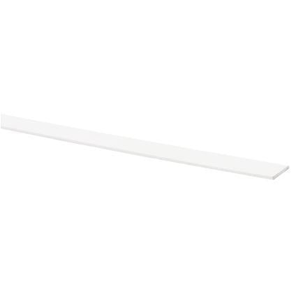 Afdekprofiel kunststof 2x30mm wit 260 cm.