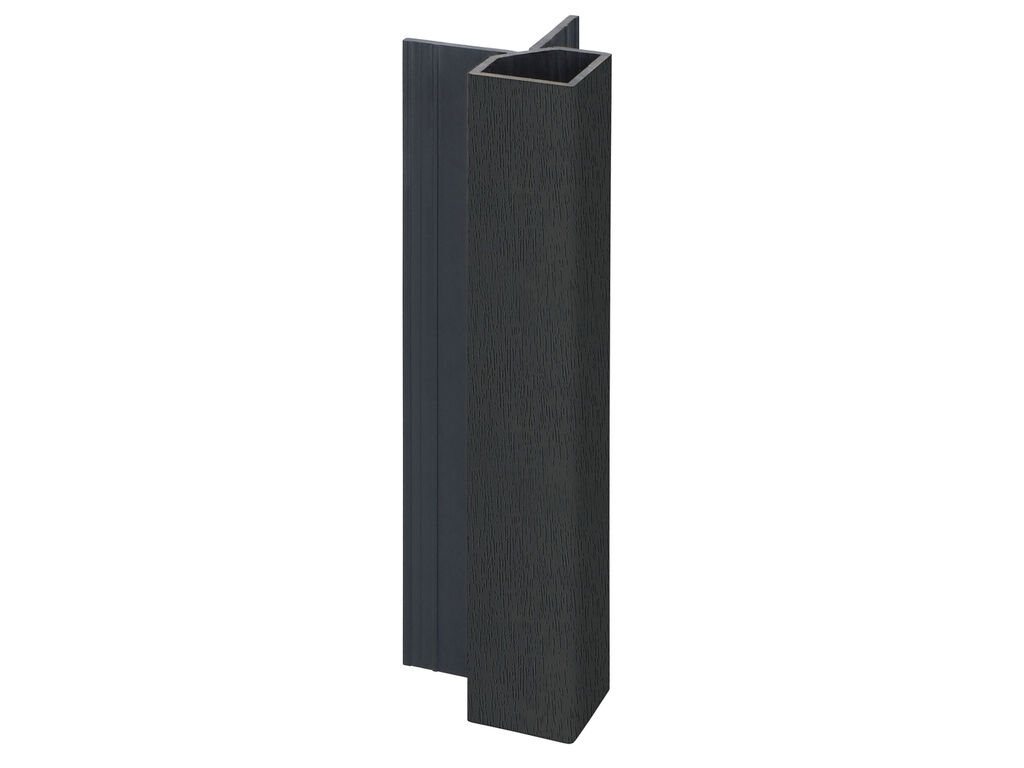 Keralit uitwendig hoekprofiel 32x32mm zwart 4 meter