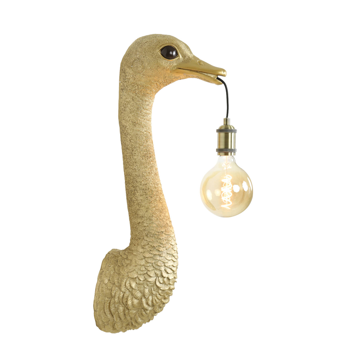 Light & Living wandlamp Ostrich goud