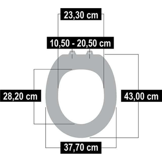 Cornat toiletbril softclose hout ligna eiken