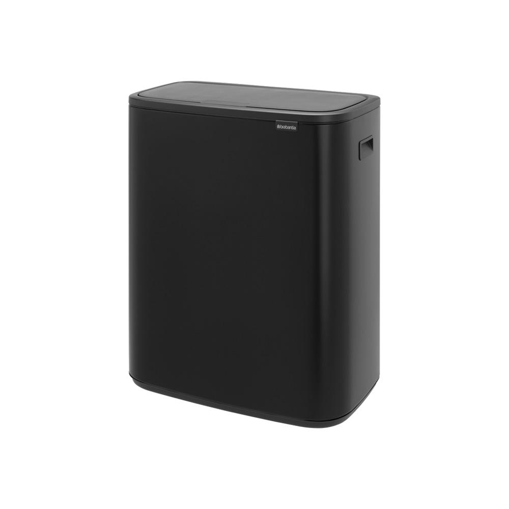 Brabantia Bo Touch Bin afvalemmer 2x 30 ltr. Matt Zwart