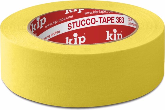 Kip 363 Stucco tape 48mm geel