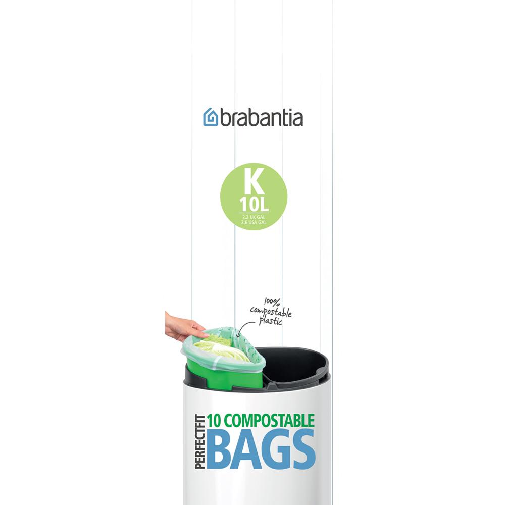 Brabantia PerfectFit afvalzakken Code K 10 ltr. 10 st.