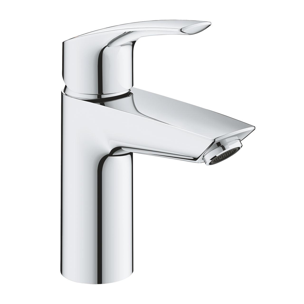 Grohe Eurosmart wastafelmengkraan S-Size met ketting chroom koude start
