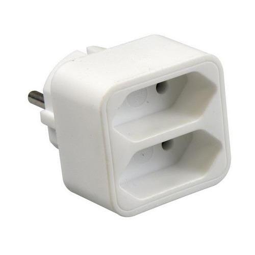 Euro verdeelstekker 2V wit