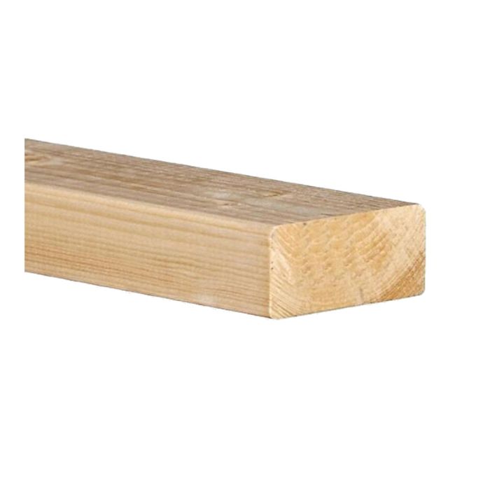 Vuren geschaafde lat zwart 44x69mm 270cm