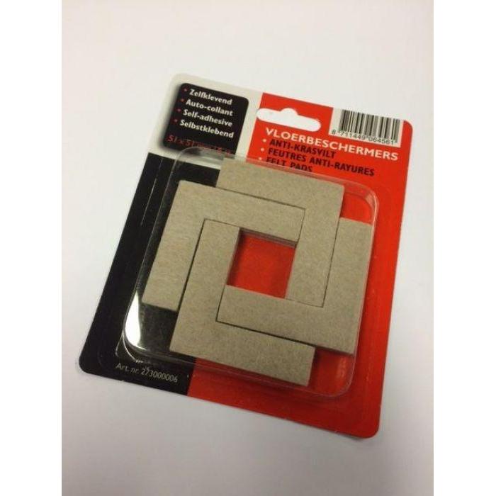 Maclean anti-krasvilt hoeken zelfklevend 51x51mm (8 stuks)