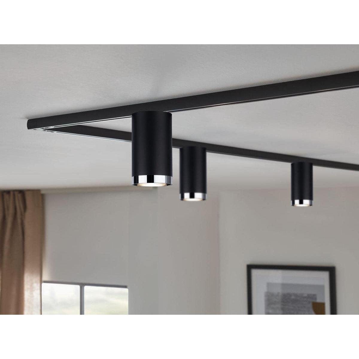 Paulmann URail Spot Tube max 10W GU10 zwart mat/chroom 230V