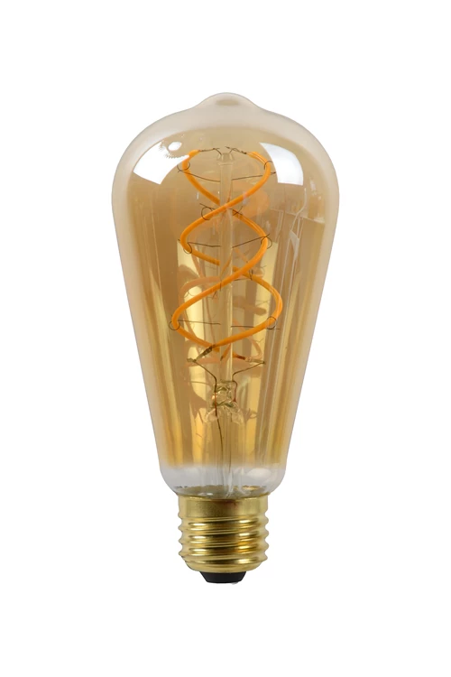 Lucide LED filament lamp Ø6,4cm E27 5W amber dimbaar