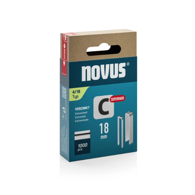 Novus smalrug nieten C 4/18 (1100 stuks)