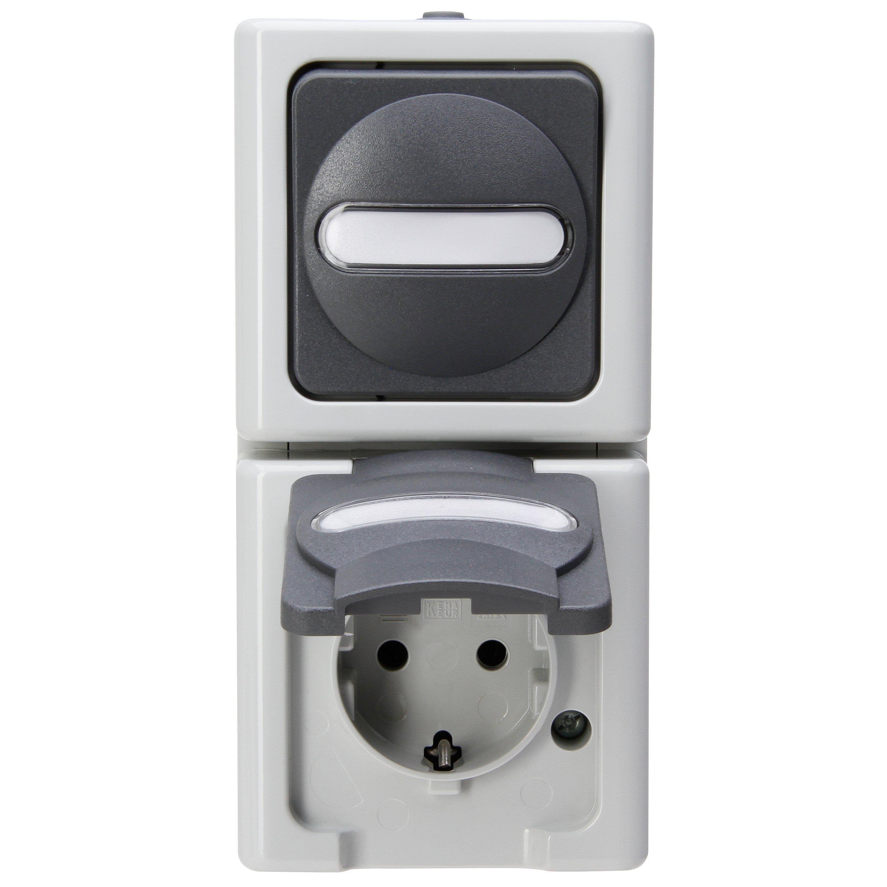 Blue Electric combinatie 1V RA vert. grijs