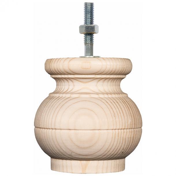 Duraline meubelpoot klok hout 9cm vuren FSC
