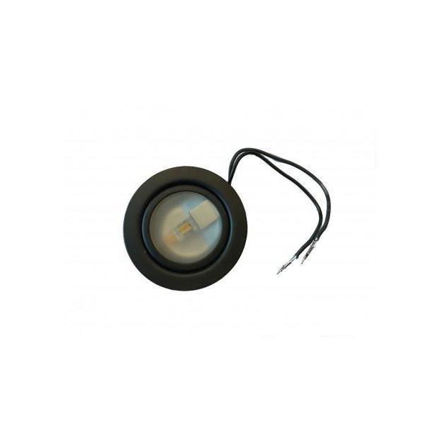 cabinetspot zwart + 1.2W G4 LED