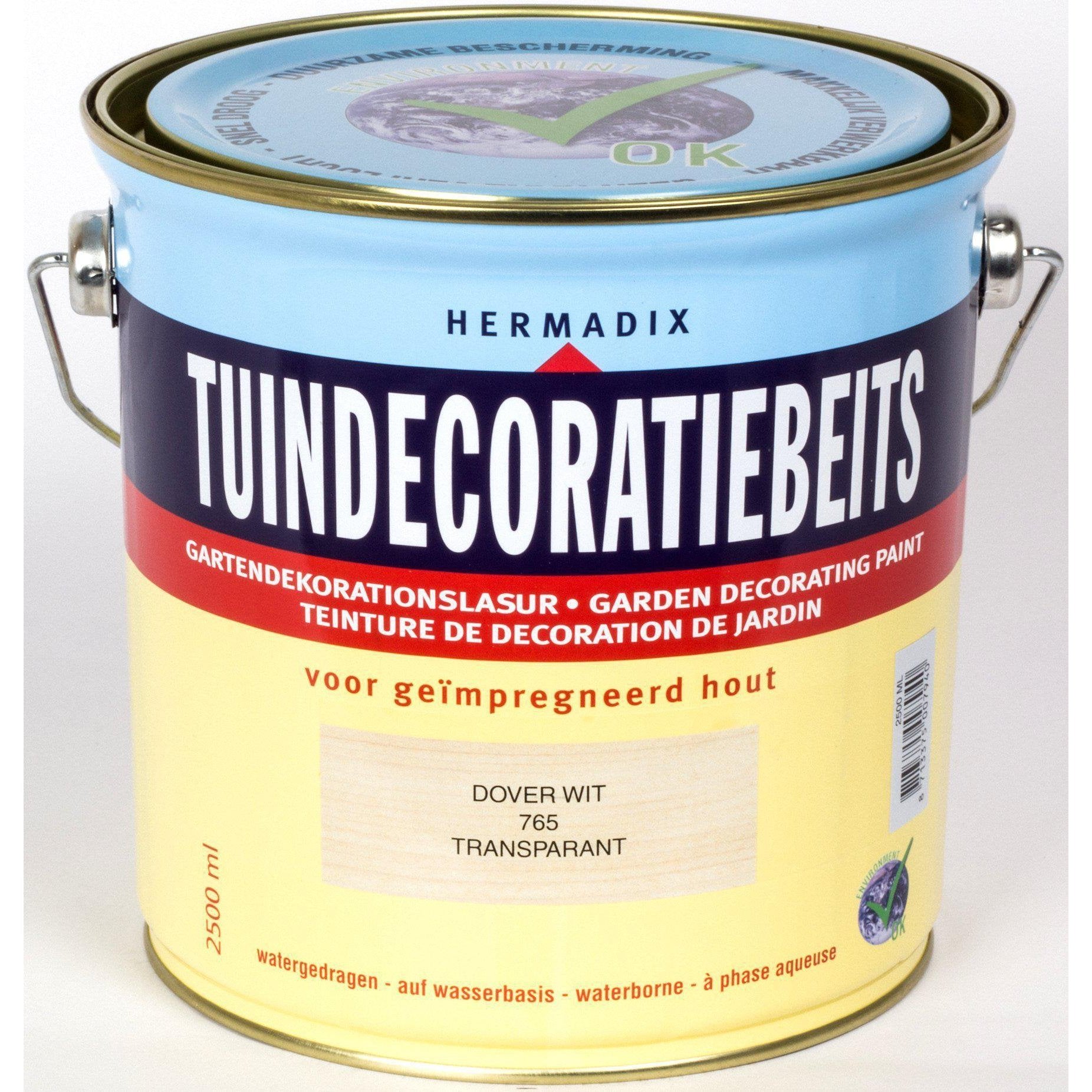 Hermadix tuindecoratiebeits 765 Dover wit 2,5 liter