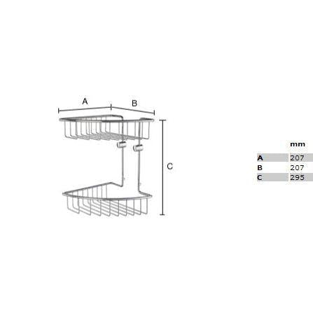 Smedbo House douchedraadkorf dubbel RK377 chroom