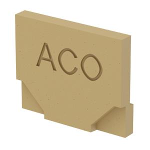 ACO Euroline eindplaat 97mm.