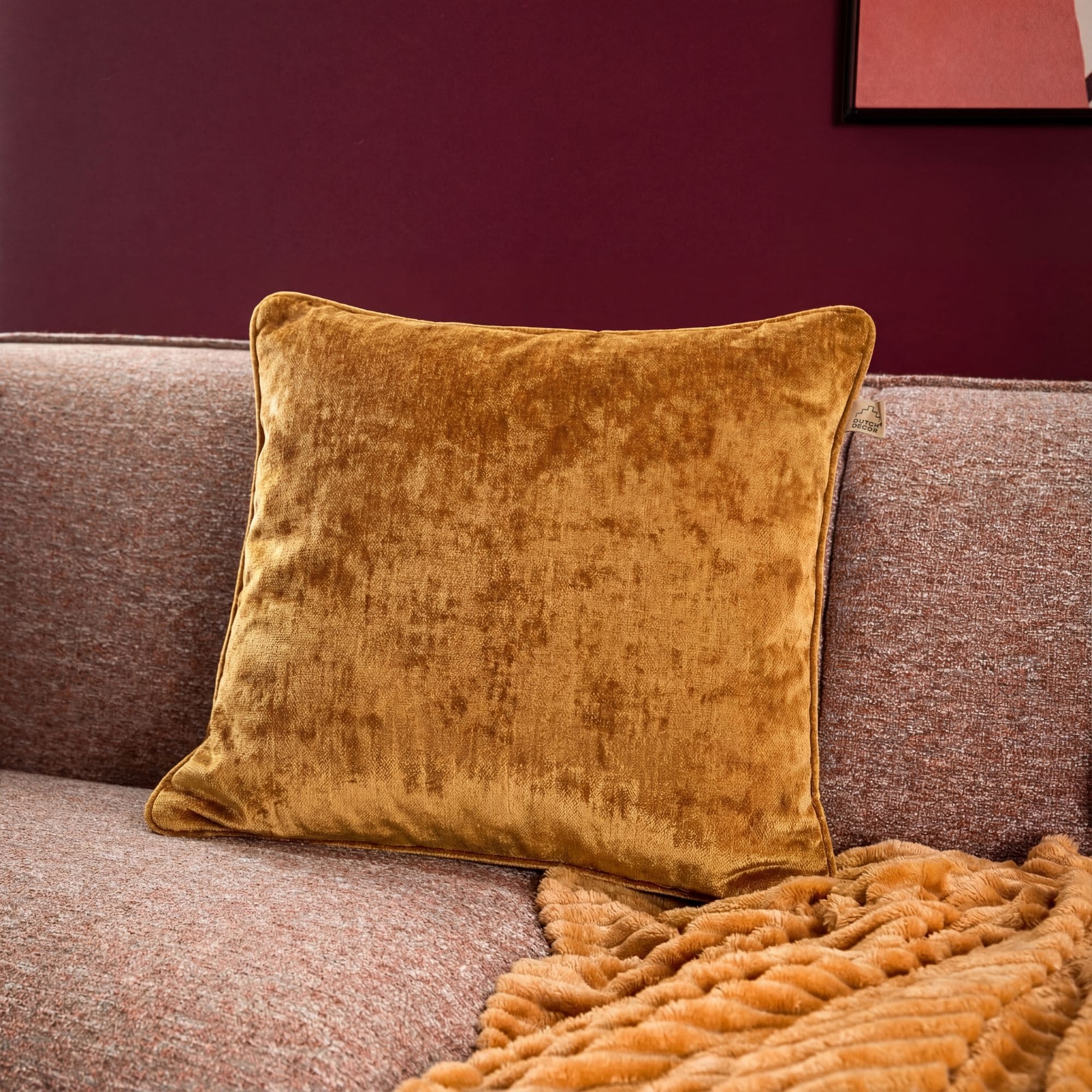 Dutch Decor Sierkussen Lewy 45x45 cm Chai Tea