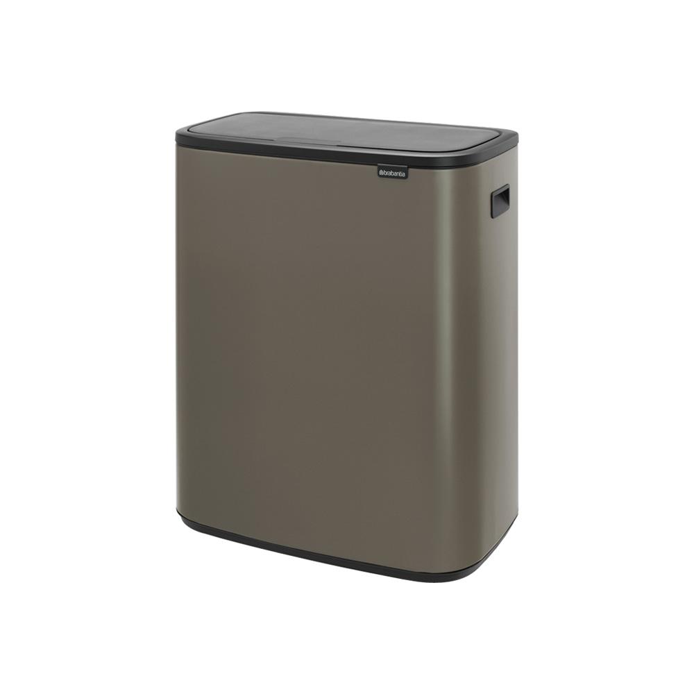 Brabantia Bo Touch Bin afvalemmer 2x 30 ltr. Platinum