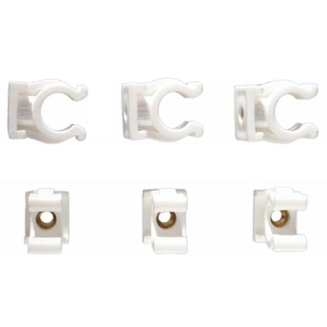 Enkele clip koperbuis 28mm 2 st.