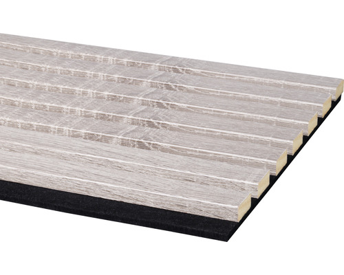 Decowall akoestisch paneel grijs eiken 2600x300mm - 2 stuks