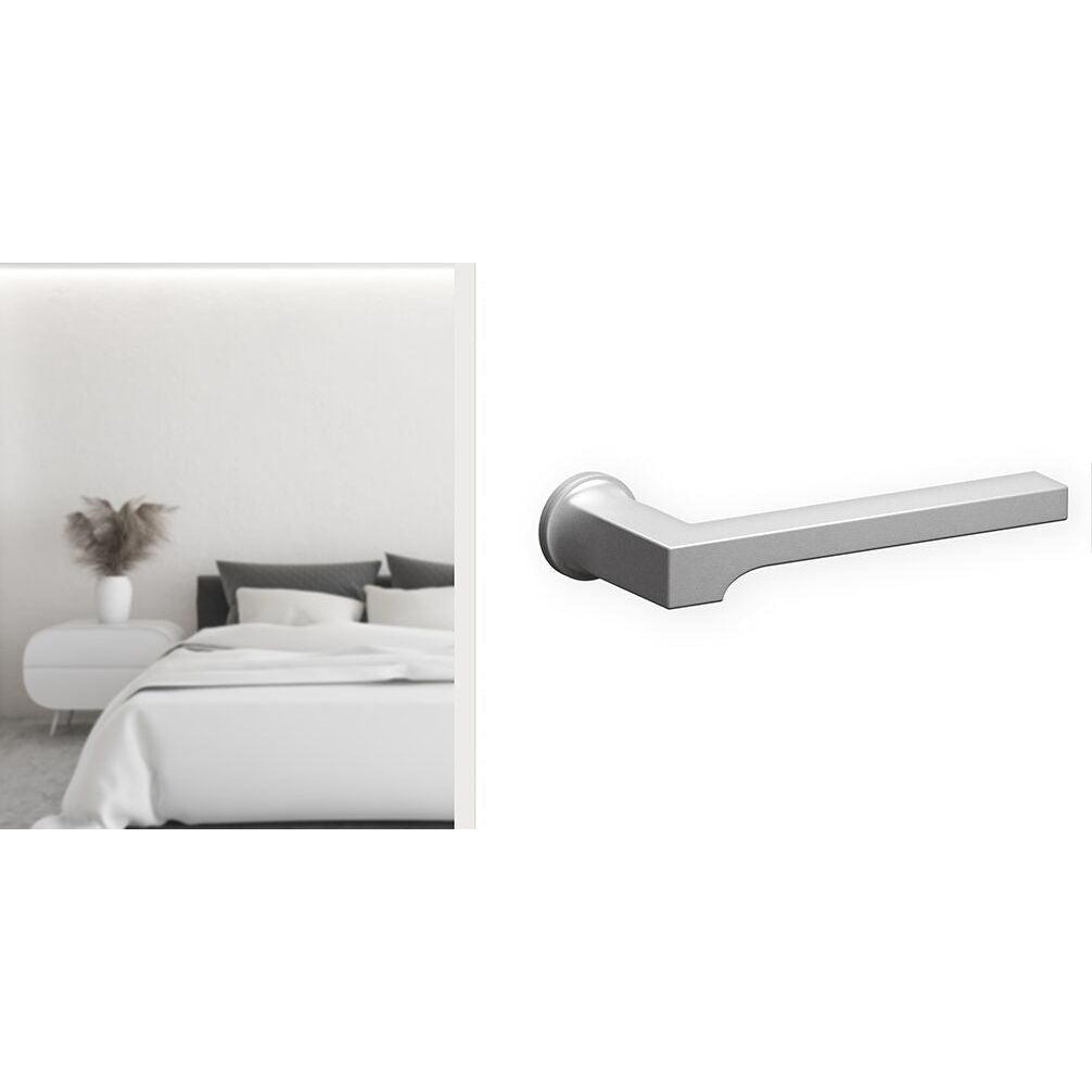 Soho deurkruk RVS mat op rozet