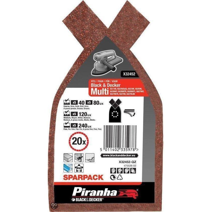 Piranha Sparpack Multi 20 schuurvellen