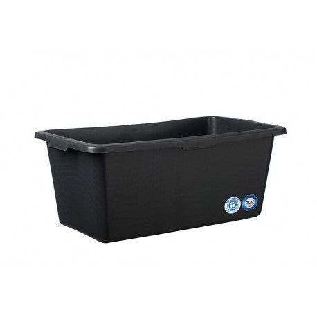 Speciekuip rechthoekig zwart 65 ltr.