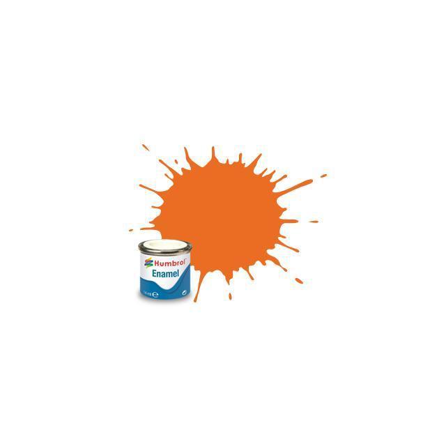 Humbrol nr. 18 oranje gl.tinl. 14 ml.