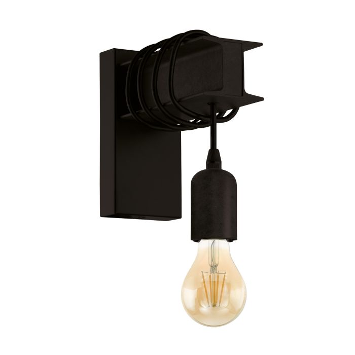 Eglo Townshend 6 wandlamp E27 zwart
