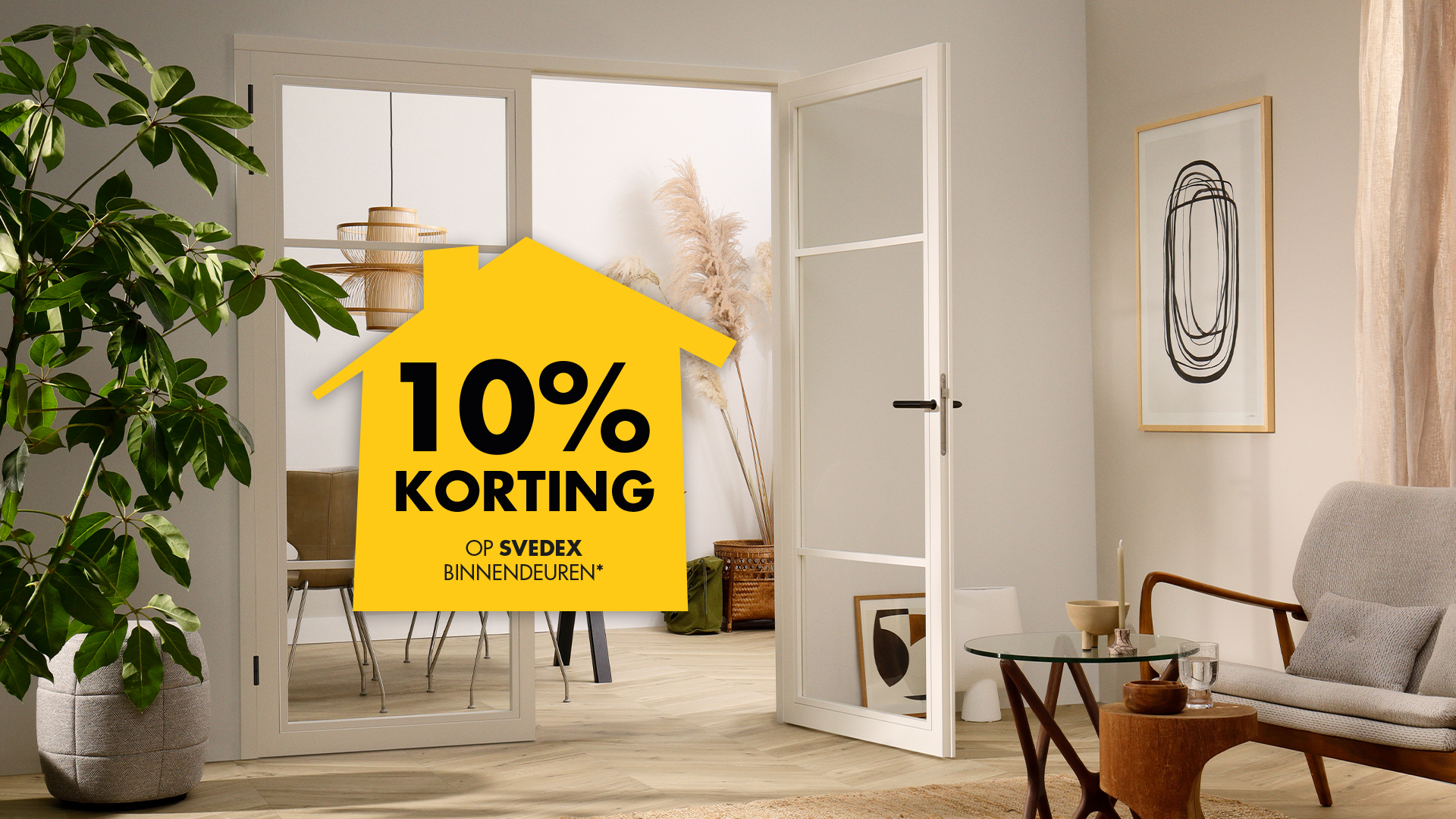 10% korting op Svedex binnendeuren 