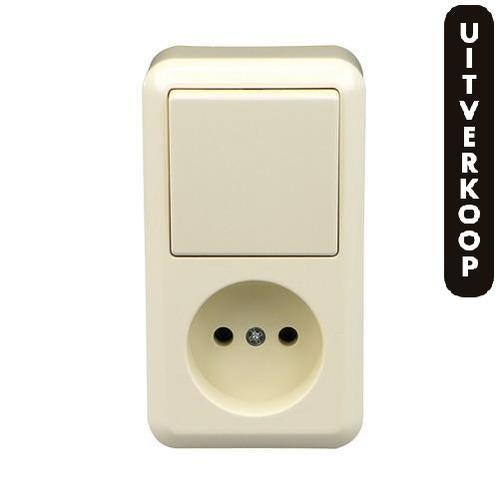 Combinatie schakelaar WCD zonder RA opbouw 