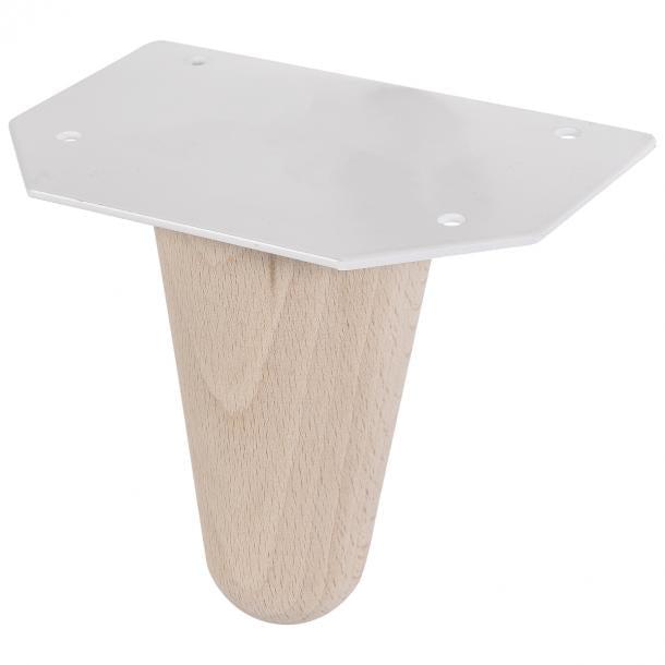 Duraline meubelpoot Deens hout 10cm beuken FSC 4pp