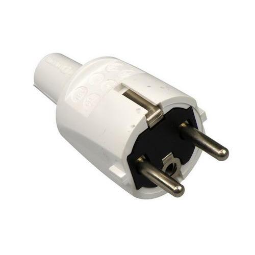 ABL PVC stekker + RA wit + penaarde