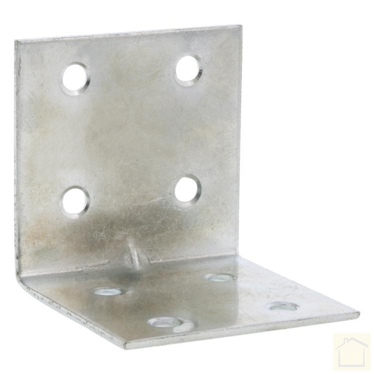 Versterkingshoek verzinkt 60 x 60 x 60 mm 2 stuks