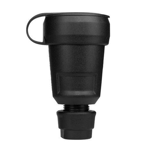 ABL PVC contra stekker + wartel zwart