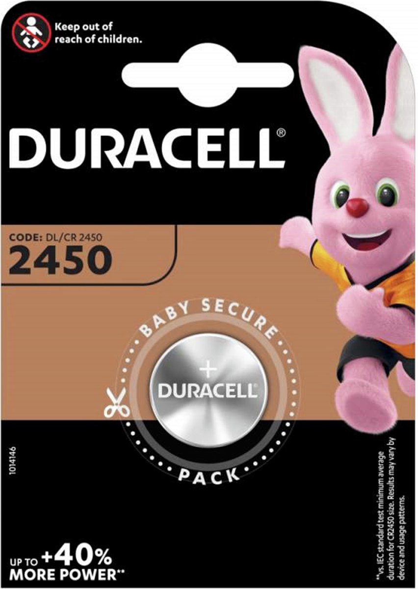 Duracell Lithium CR2450 3V (1 stuk)