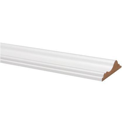 Decorlijst MDF folie (1869) 18x68mm wit 260 cm.