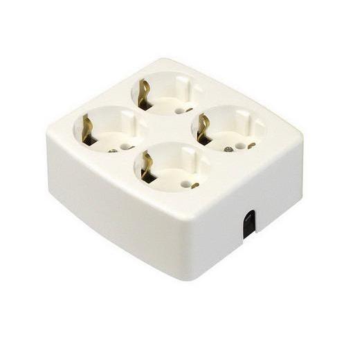 TCD monteerbaar 4V + RA vierkant wit zonder snoer