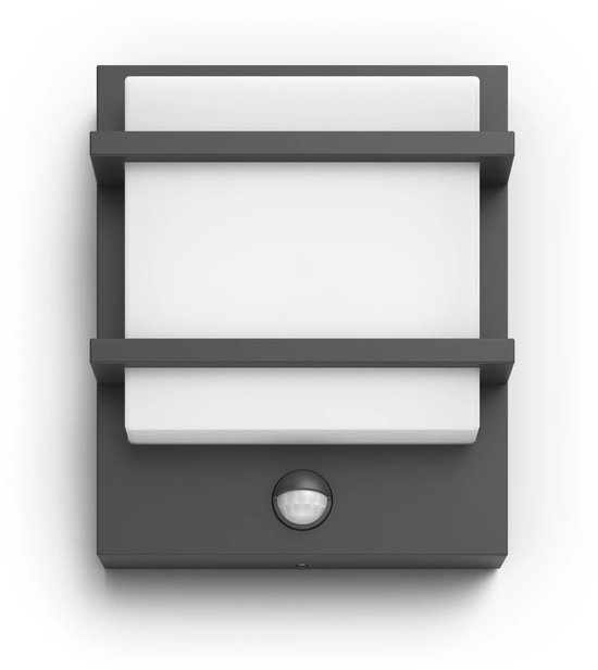 Wandlamp Philips Petronia antraciet 1x12