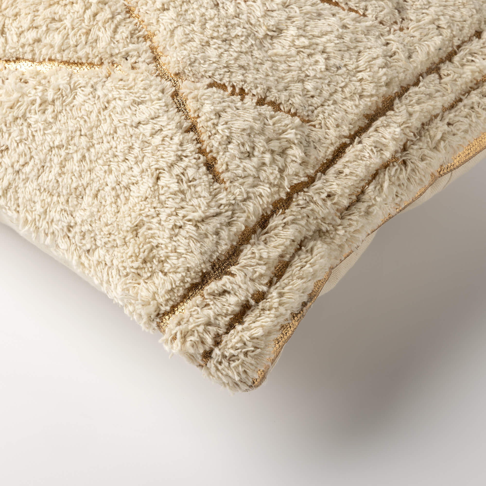 Dutch Decor sierkussen Duuk Beige-Goud 50×30 cm