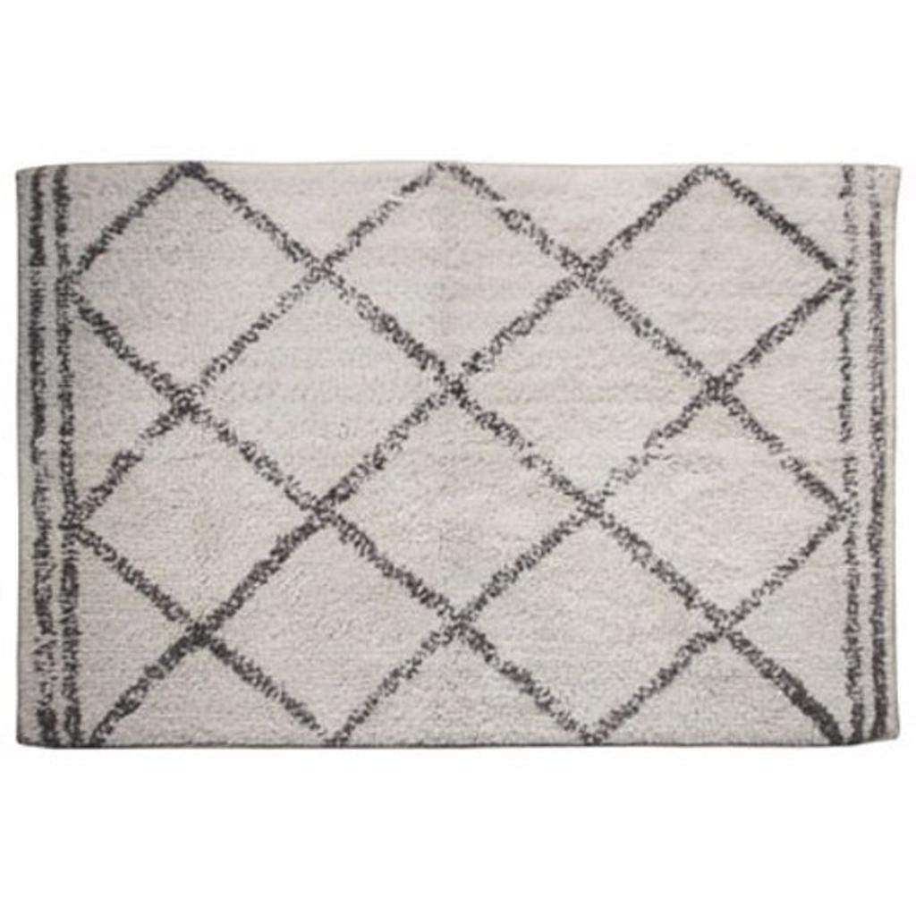BADMAT 60X90CM RUIT GRIJS