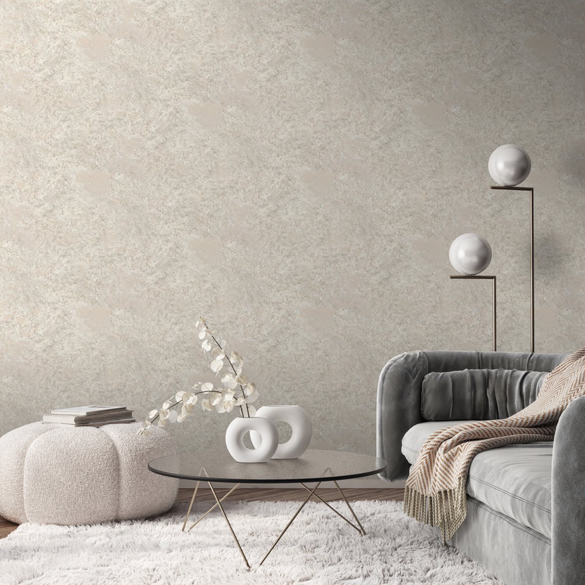 Dutch Wallcoverings Venezia vliesbehang beige